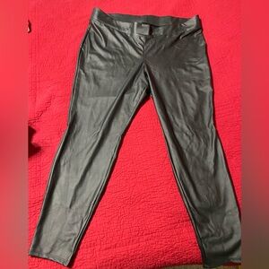 Torrid Black Faux Leather Women’s Plus Leggings - Size 3